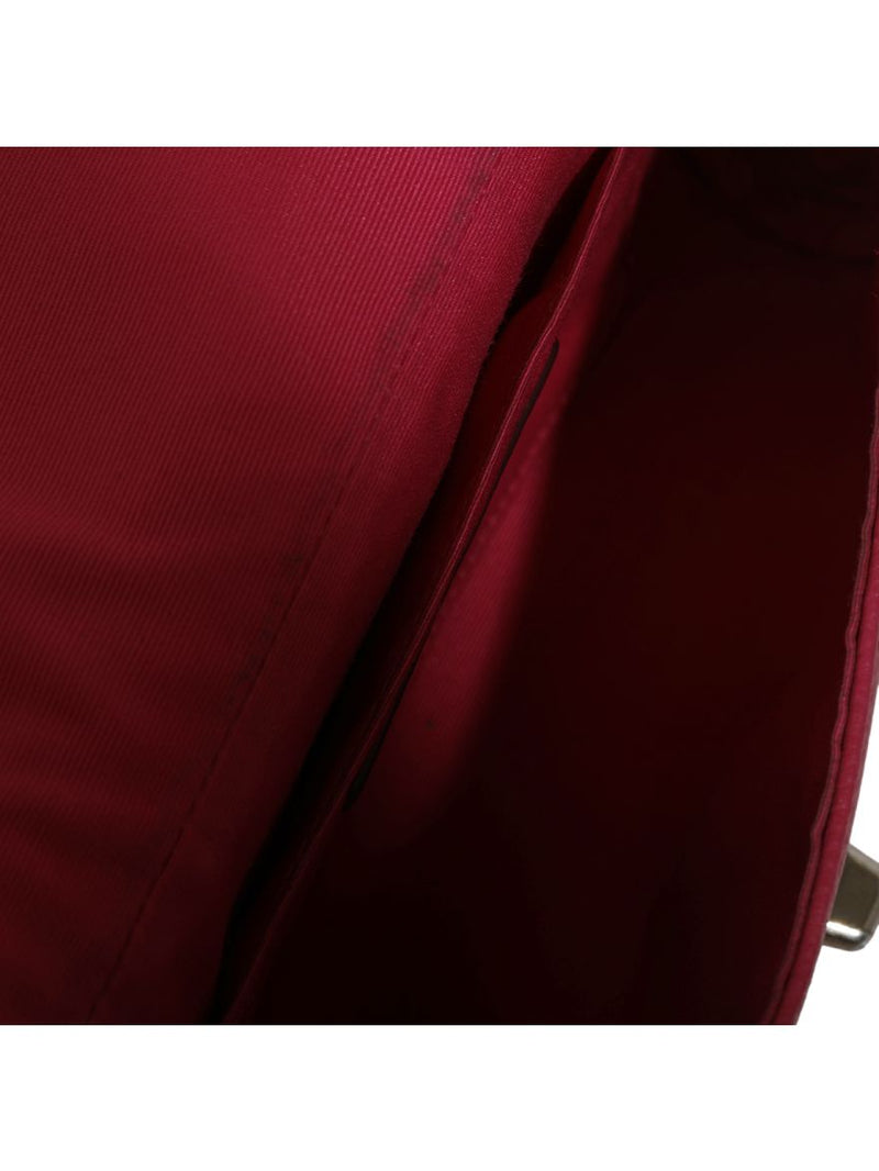 Magenta flap crossbody bag