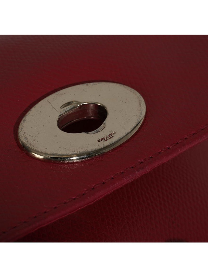 Magenta flap crossbody bag