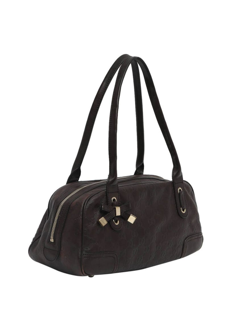 Vintage Guccisiima Leather Shoulder Bag
