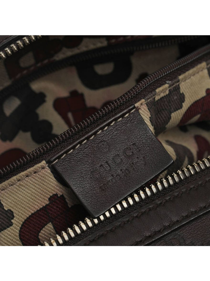 Vintage Guccisiima Leather Shoulder Bag