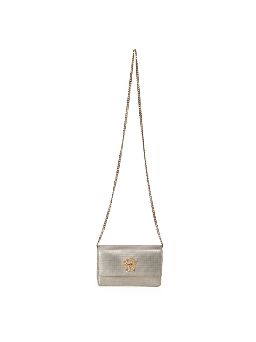 Crystal Embellished Leather Crossbody Bag Medium