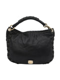 Black Leather Hobo Bag