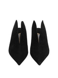 Black Suede Heels Size-37