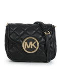 Fulton Quilted Black Crossbody Bag