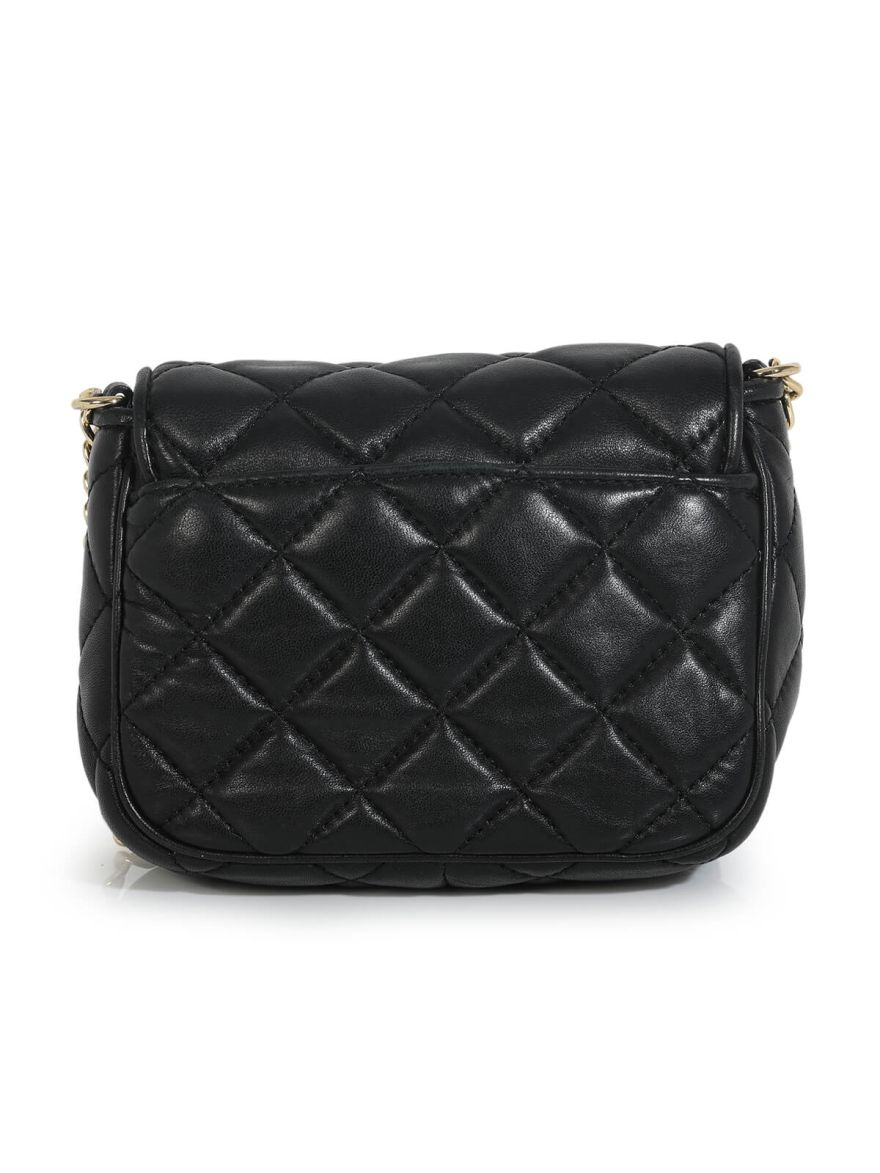 Fulton Quilted Black Crossbody Bag