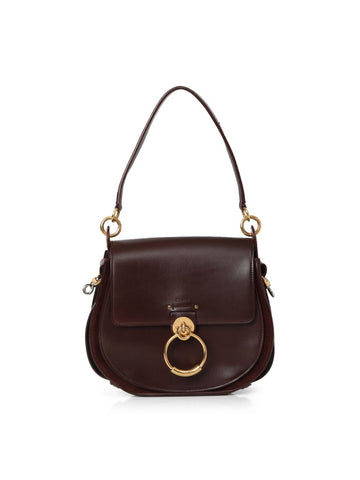 Tess Burgundy Large Leather Handbag