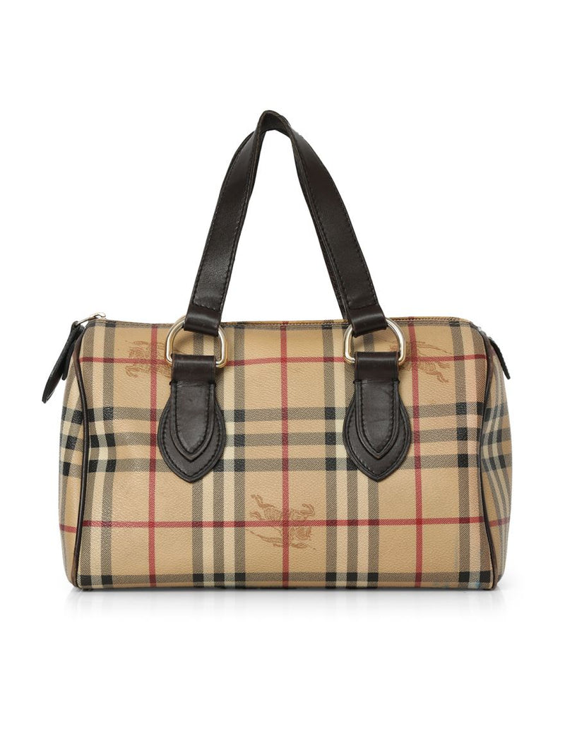 Nova Check Canvas Boston Bag One Size