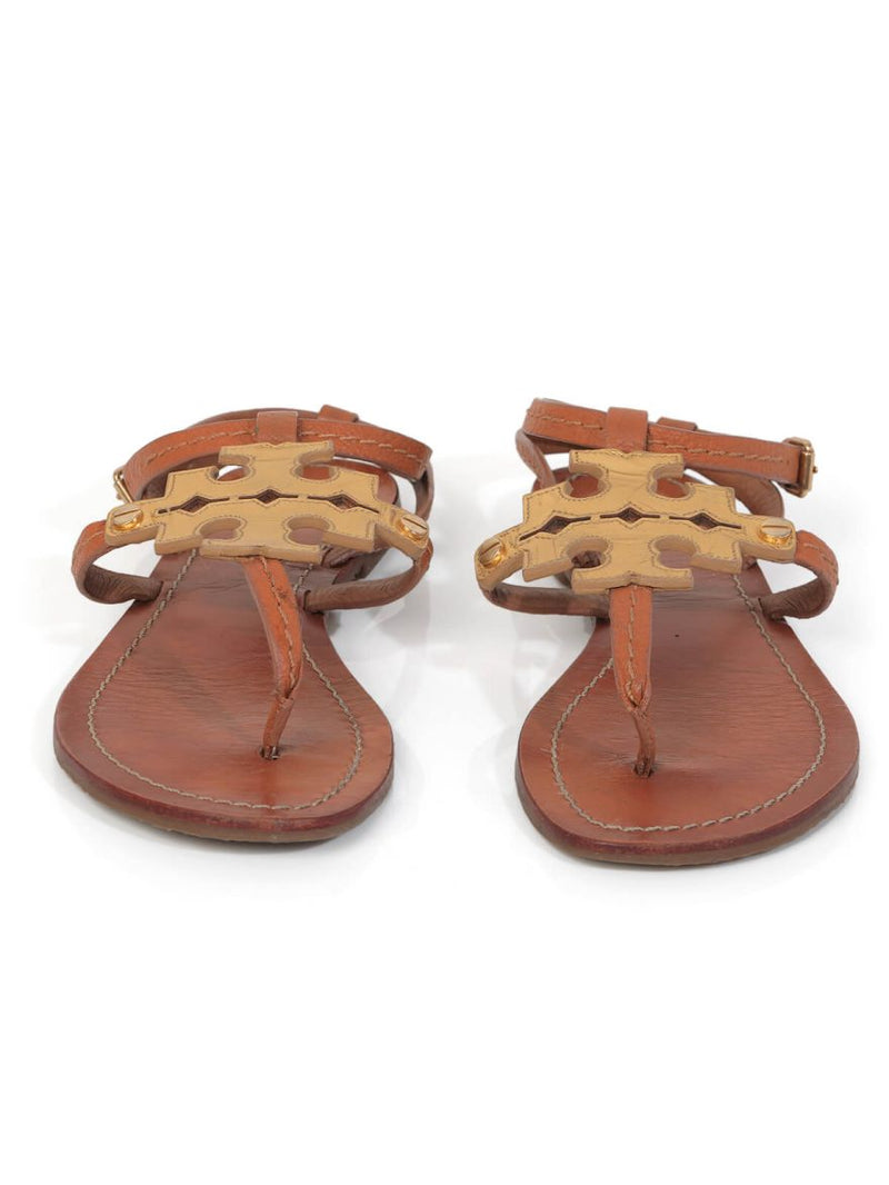 Tan T Sandals