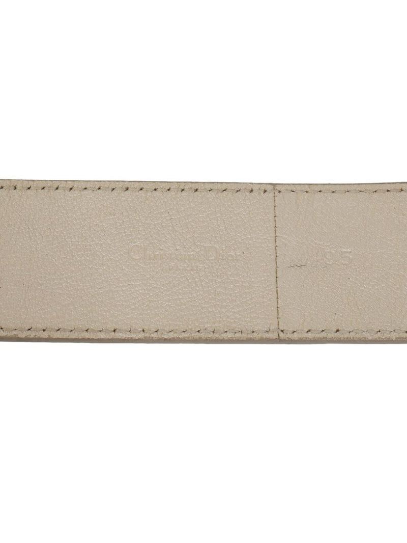 Metallic White Leather Belt For Women/Size-95