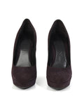 Purple Suede Pumps/Size-36EUR