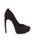 Purple Suede Pumps/Size-36EUR