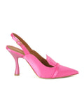 Vero Cuoio Women Pink color Satin Heel Size- 37