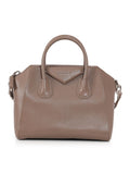 Taupe Leather Small Antigona