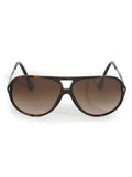 DD3065 Brown Aviators Sunglasses