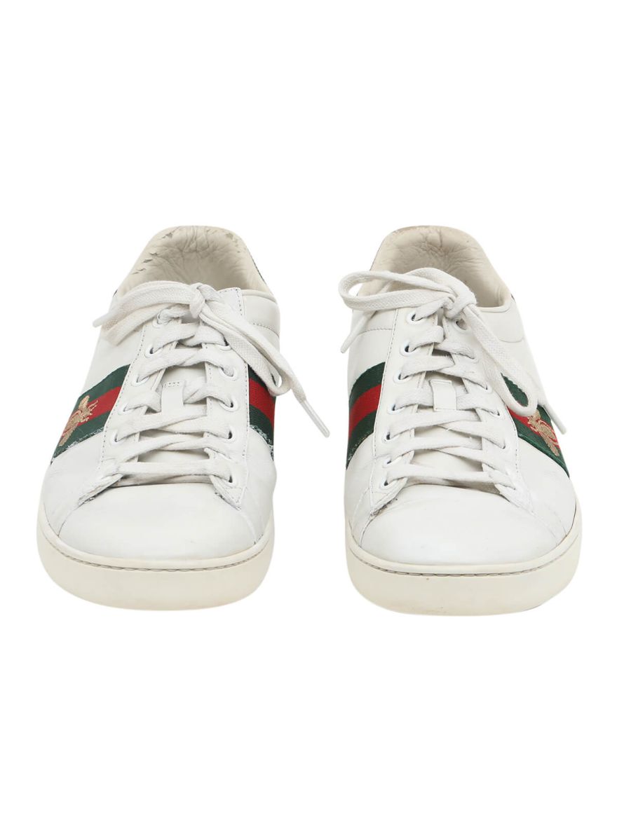 White Women's Ace Sneakers/Size-38.5