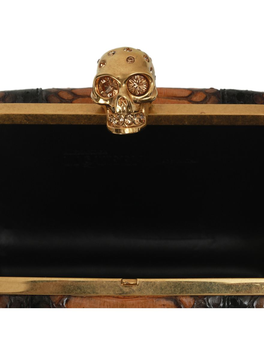 Python Skull Box Clutch Small