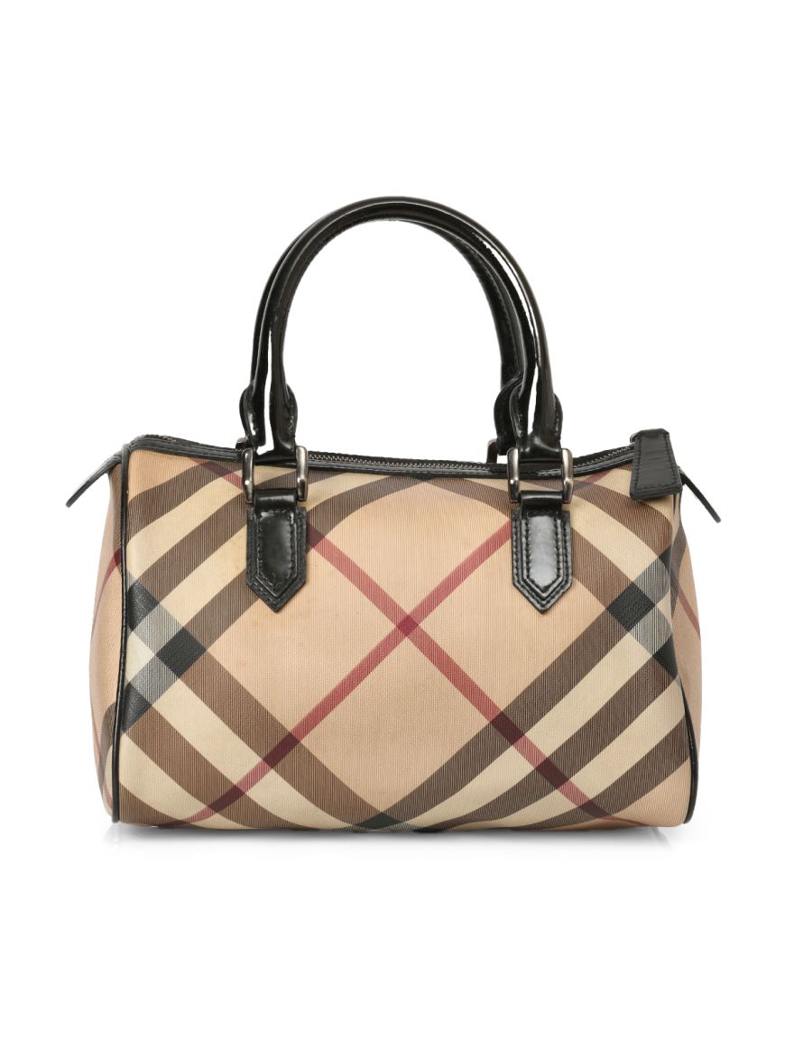 Beige/Black Nova Check Chester Boston Bag One Size