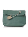 Medium Pin Clutch In Leather Small