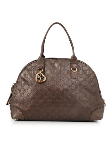 Heart-Bit Guccissima Satchel