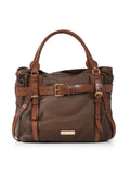 Belted Ombr?? Tote Handbag