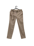 Women's Beige Shaded Trouser with Belt/Size-4 UK