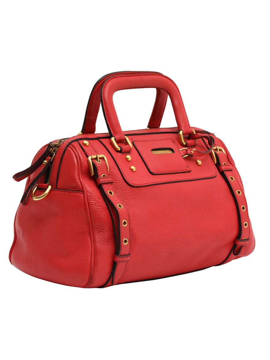 Miss Easy Way Boston Red Leather bag