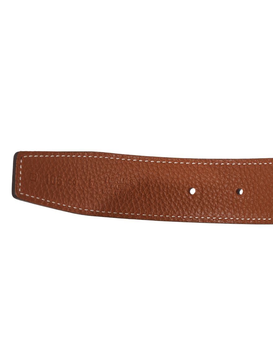 Unisex Black And Tan Belt 105 cm