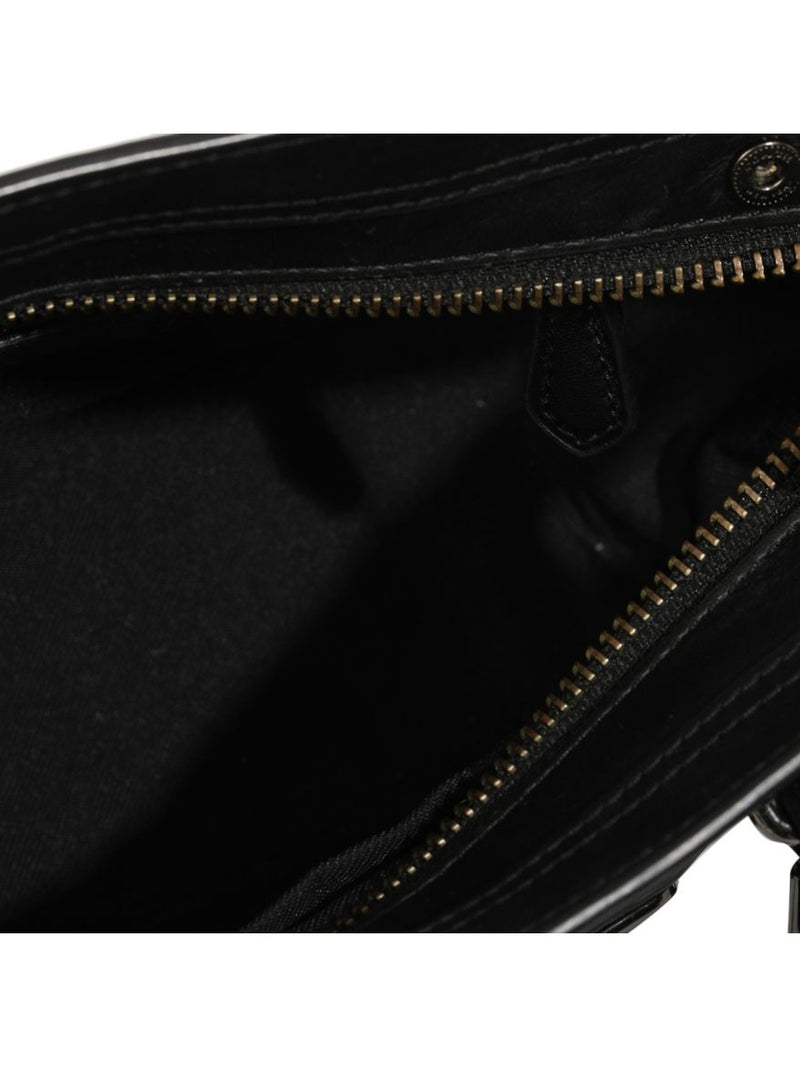 Black Applique Butterfly Mini Satchel