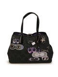 f17575 Black Silk Satchel