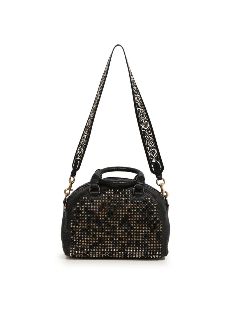 Panetonne Convertible Satchel Spiked Leather Small