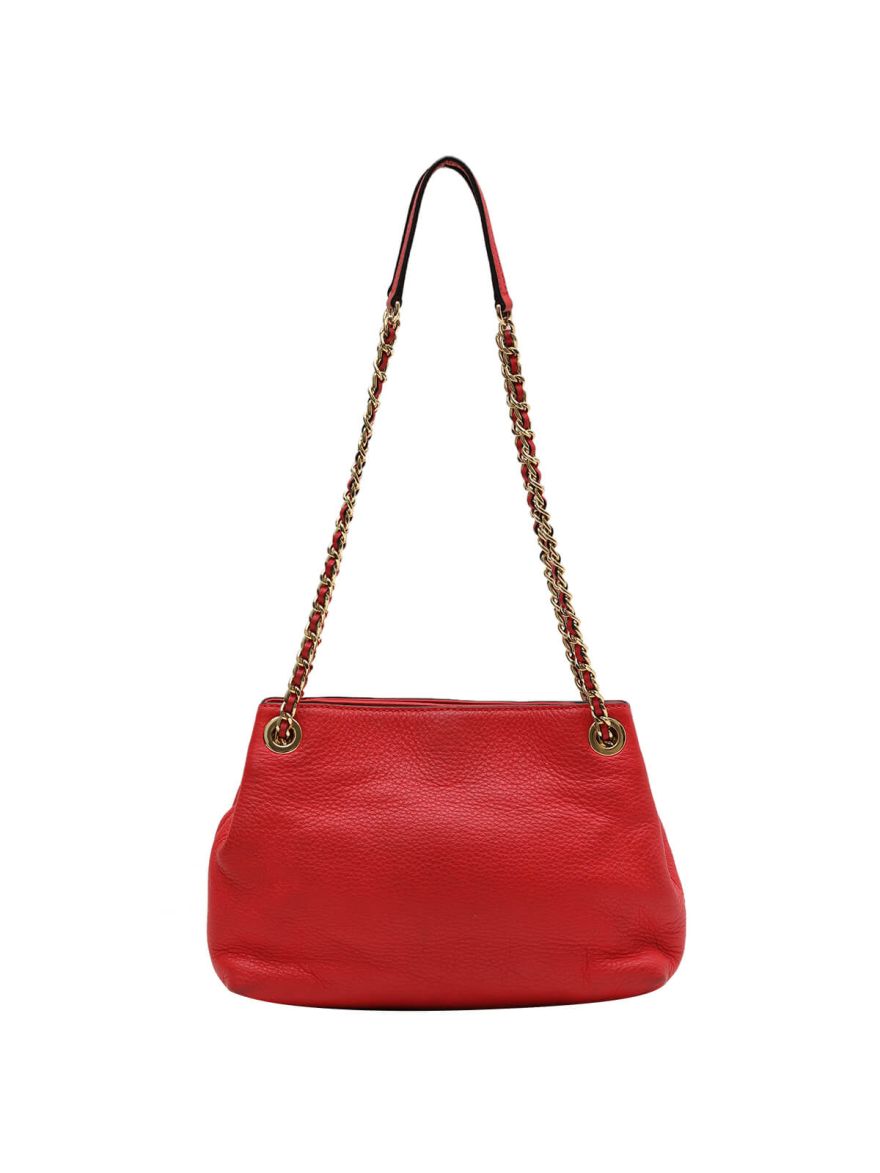 Pink/Golden Chain Shoulder Bag