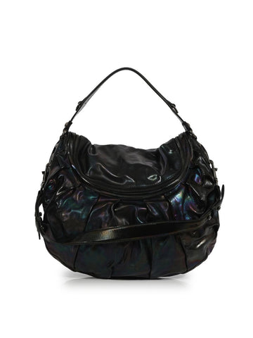 Holographic Patent Leather Icon Bit Hobo Medium