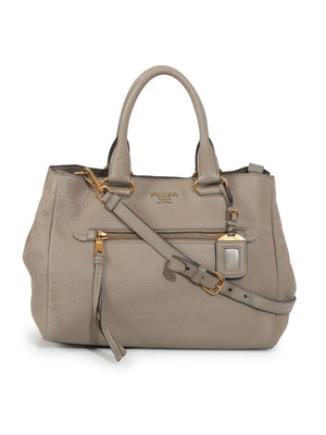 Buy Pre-Owned, Authentic Prada Vitello Daino Front Zip Convertible