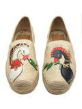 Peacock Espradrille Flats/Size-9.5