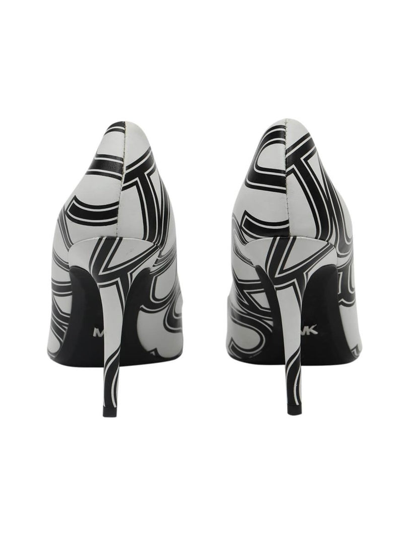 Graphic Logo White and Black Heels/Size-5.5M