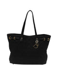 Black Fabric Canvas Tote Bag