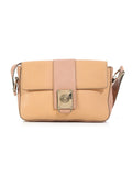 Nude Two Tone Shoulder Bag