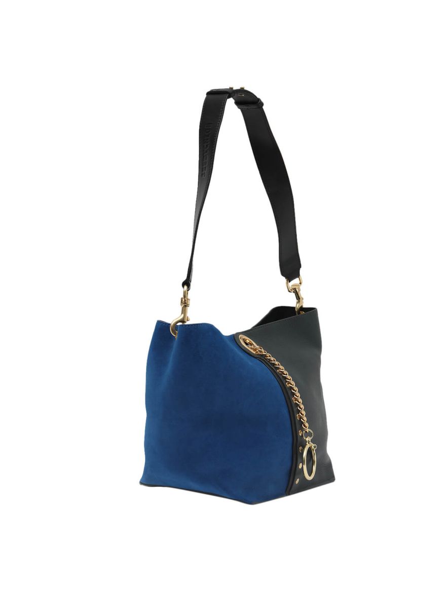 See By  Two Tone Blue/Green Shoulder Bag