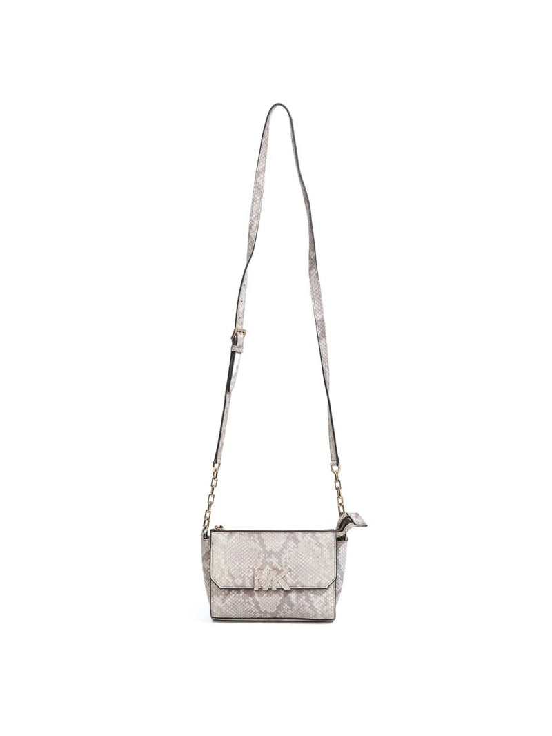 Snake Embossed Crossbody Bag One Size