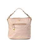 Pink Soft Calf Leather Hobo Bag