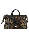 Animalier Duffel Satchel Bag with Strap, Lock & Key