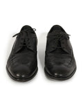 Black Paper cut Leather Shoes (Size10)