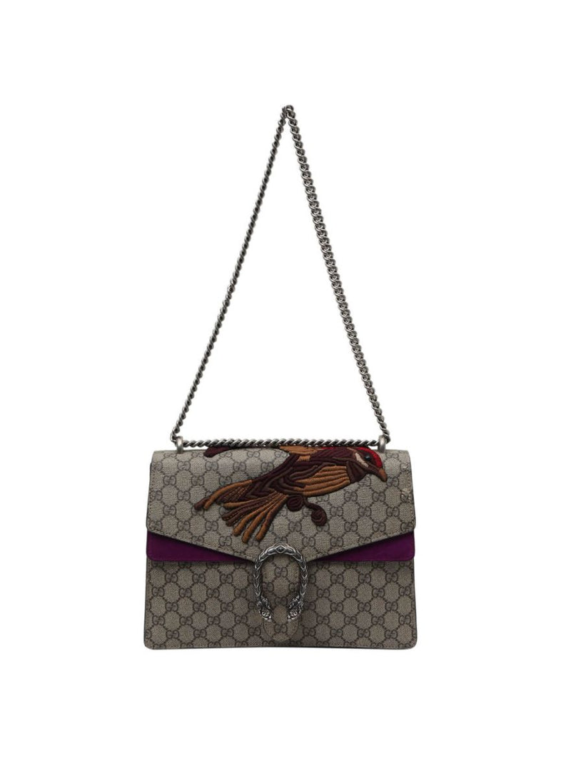 GG Monogram Medium Dionysus Supreme Embroidered Shoulder Bag