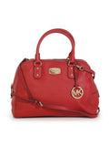 Saffiano Leather Red Handbag with Strap