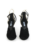 Thunderbolt Suede Sandals In Black/Size-39EUR