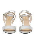 Silver Patent Leather Sandals/Size-38.5EUR