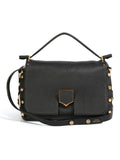 Lockett Leather And Calf Hair Top Handle Crossbody Bag One Size