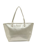 Silver Metallic Tote Bag