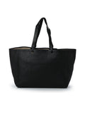 See By Black Leather Perforated Tote