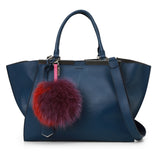 Fendi Blue Leather 3Jours Tote Bag Medium